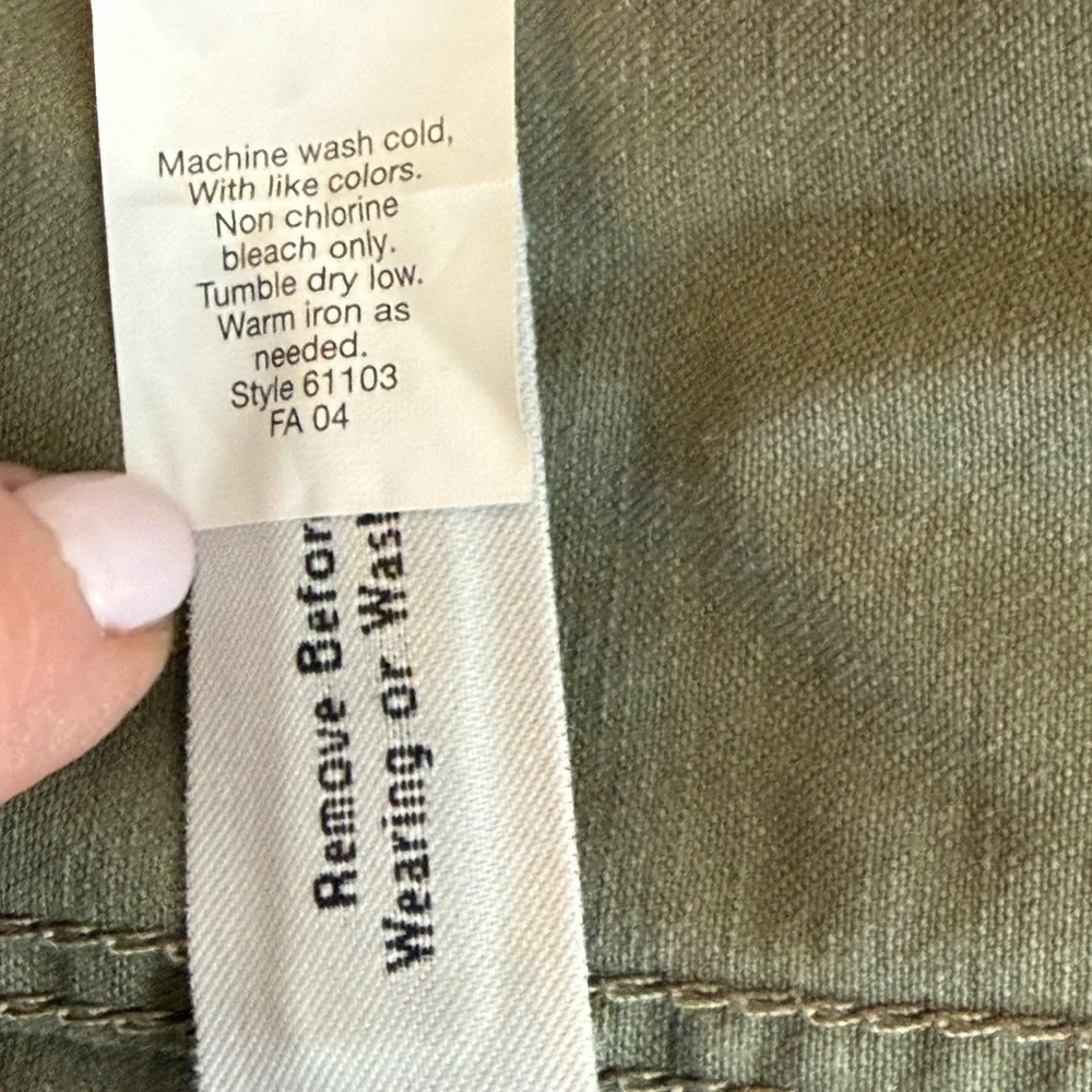 J. Crew Olive Green Utility Jacket Size Small 100% Cotton - Picture 12 of 12
